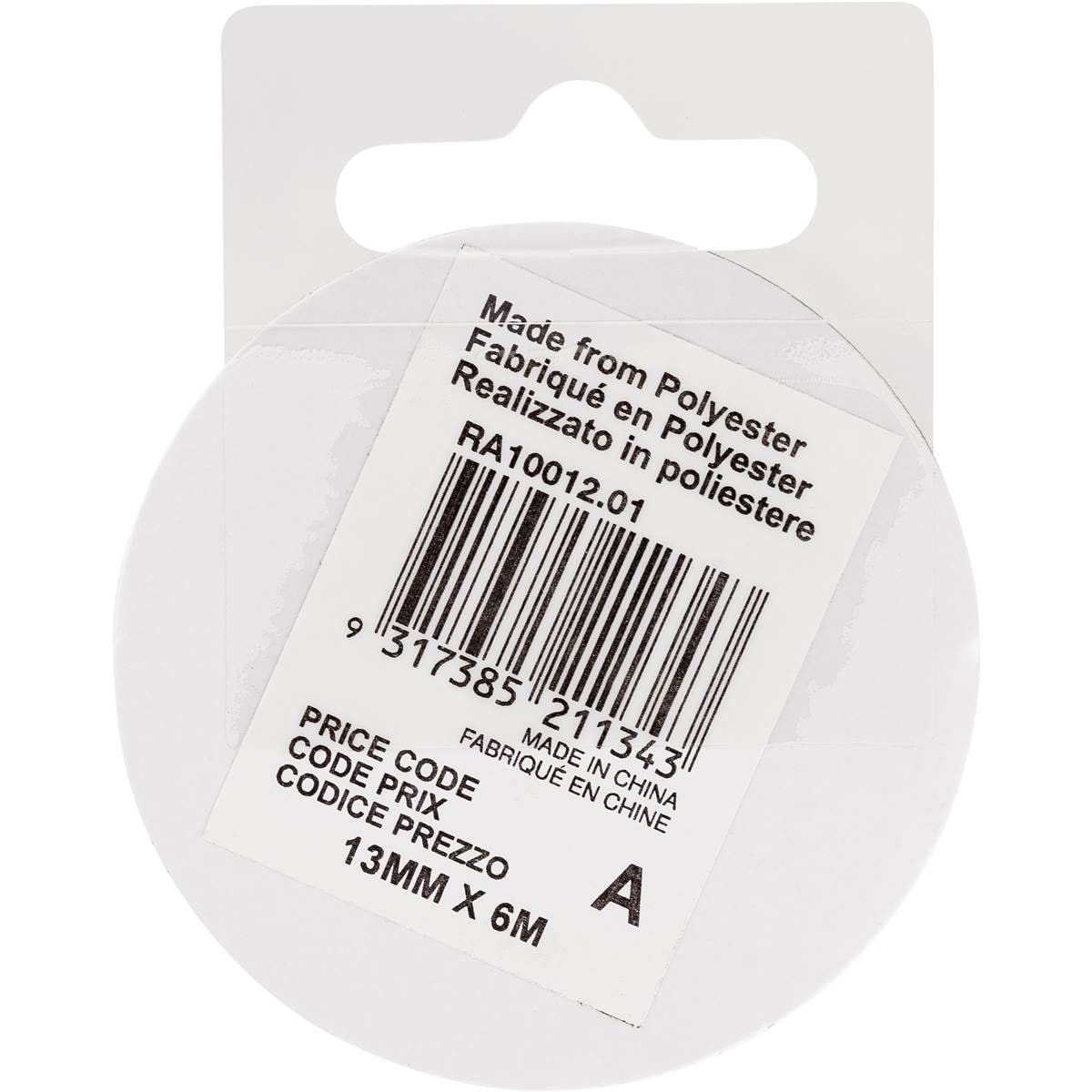 Celebrate Satin Ribbon 13mmx6m White Each Woolworths