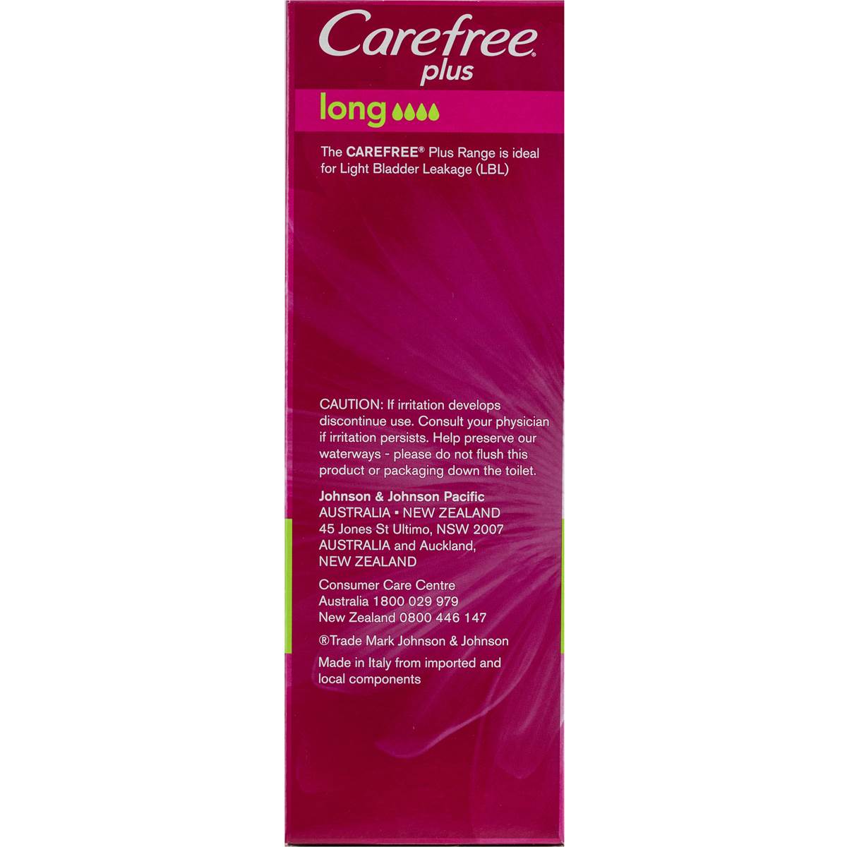 Carefree Plus Panty Liners Longs 24 Pack Woolworths
