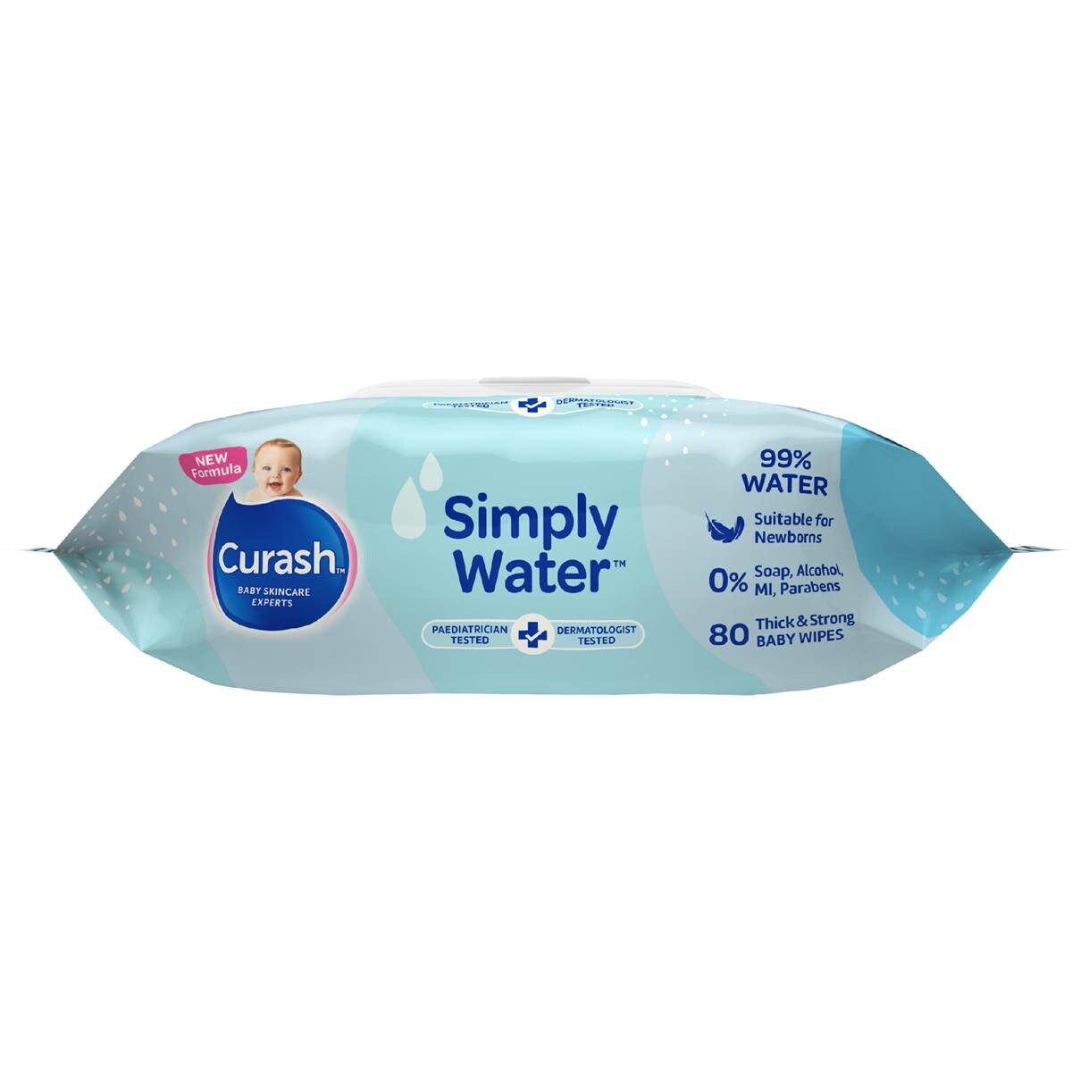 Curash Baby Wipes Simply Water 80 Pack Woolworths