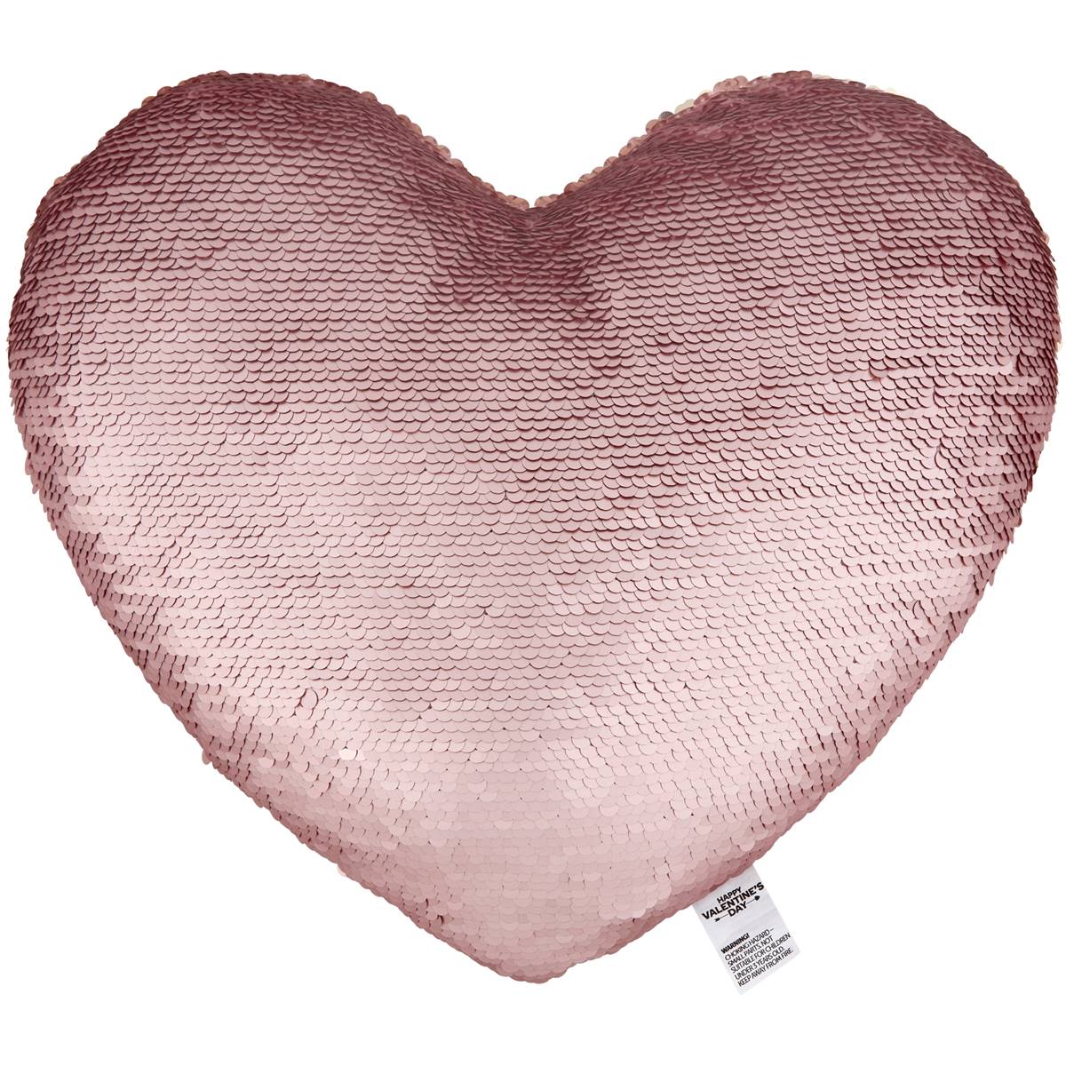 Sequin 2025 heart cushion