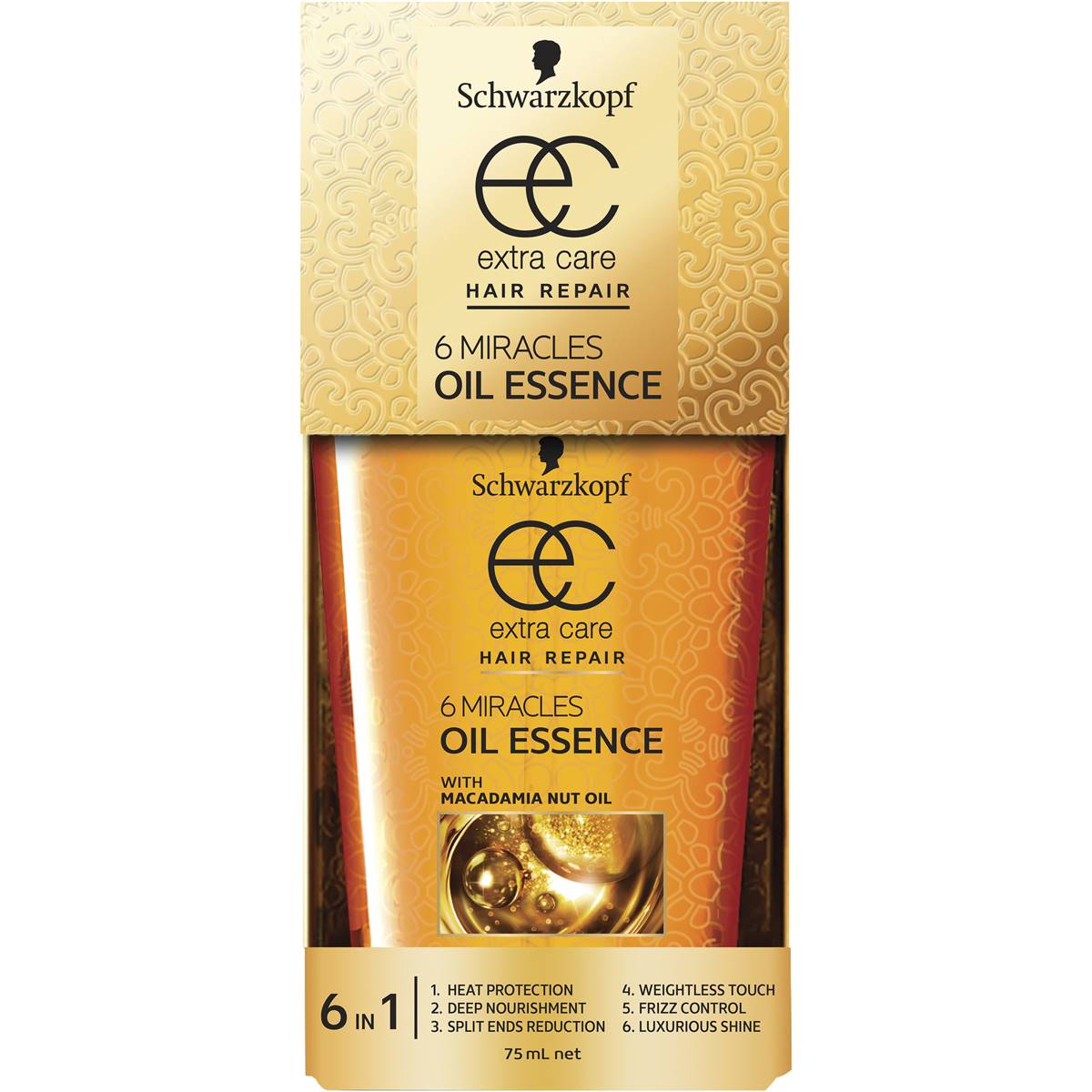 Schwarzkopf Extra Care Treatment 6 Miracles Oil 75ml Woolworths