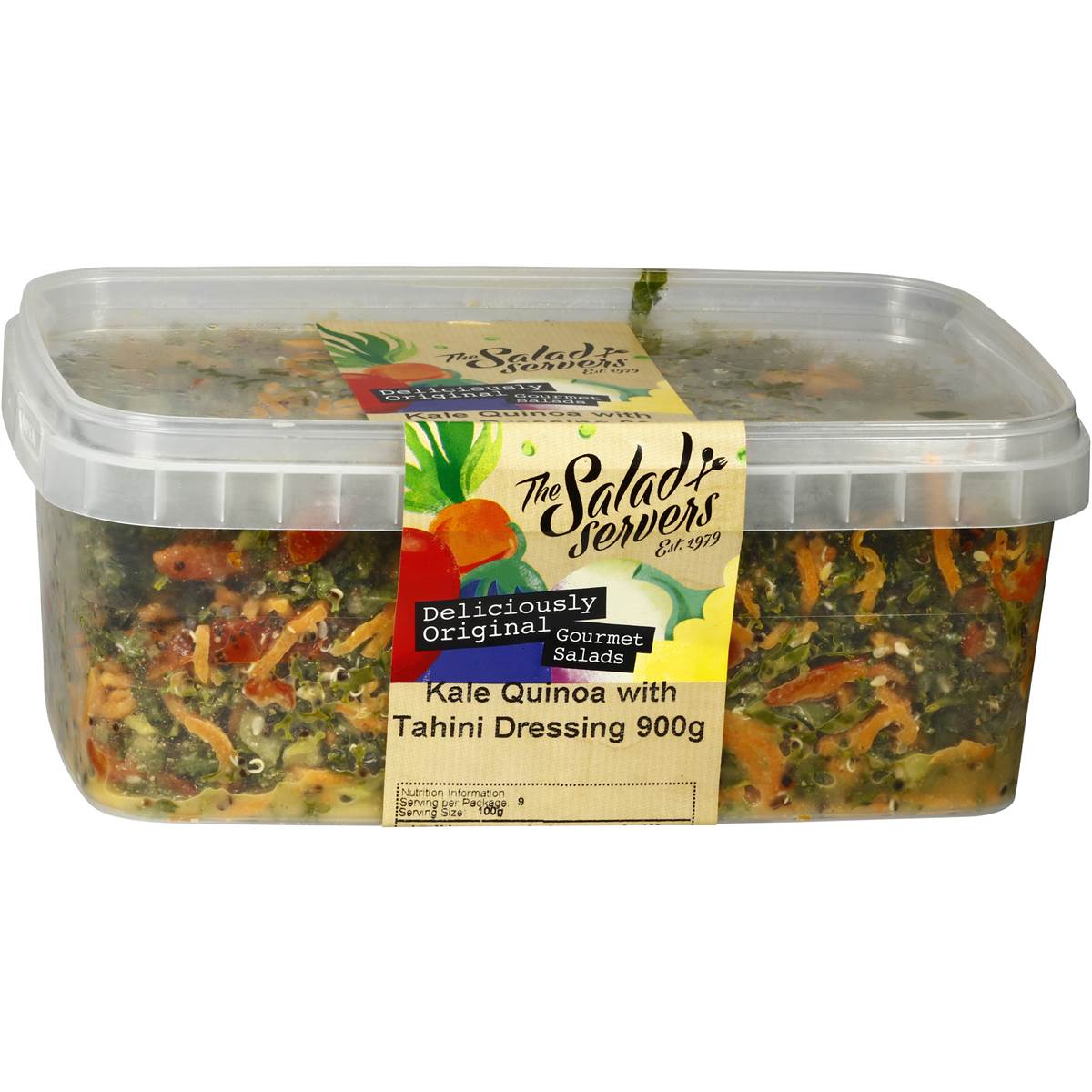 The Salad Servers Quinoa & Kale With Tahini Salad 900g Woolworths