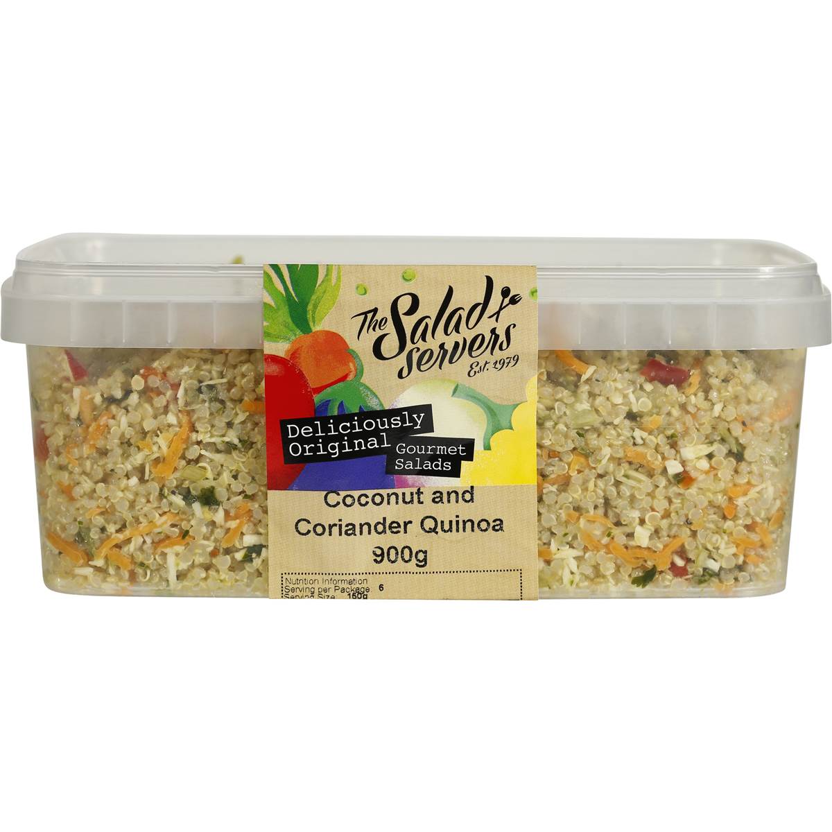 The Salad Servers Quinoa Coconut & Coriander Salad 900g Woolworths