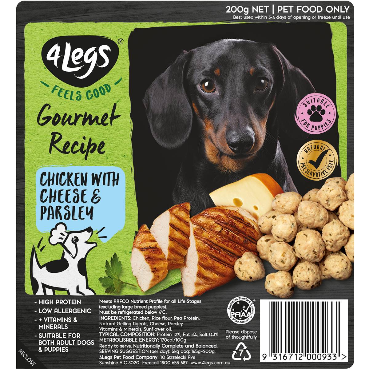 4legs natural dog food