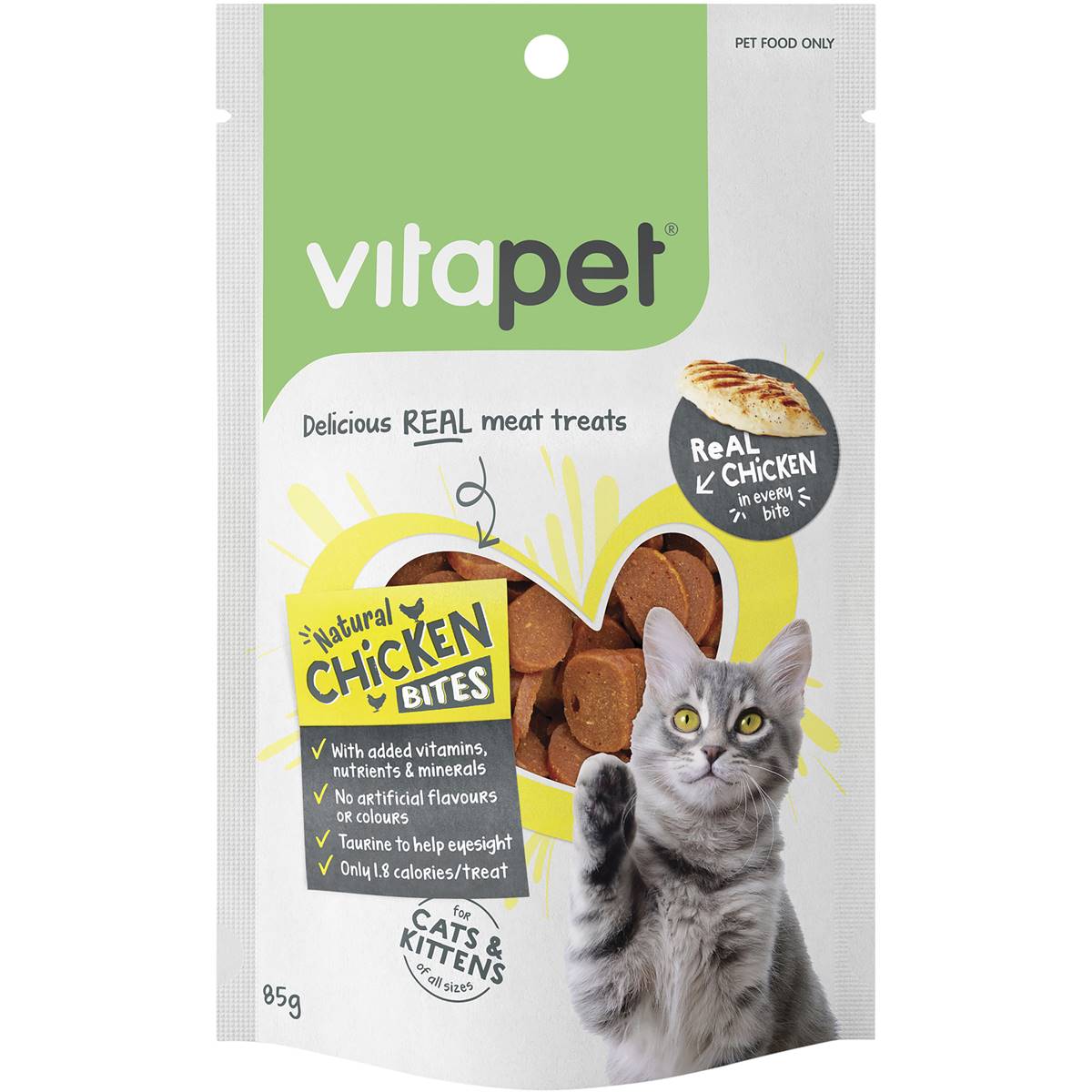 Vitapet Natural Bites Chicken 85g Woolworths