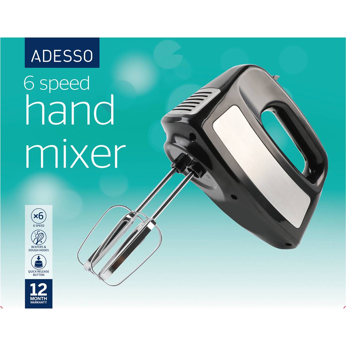 Adesso 6 Speed Hand Mixer Each Woolworths