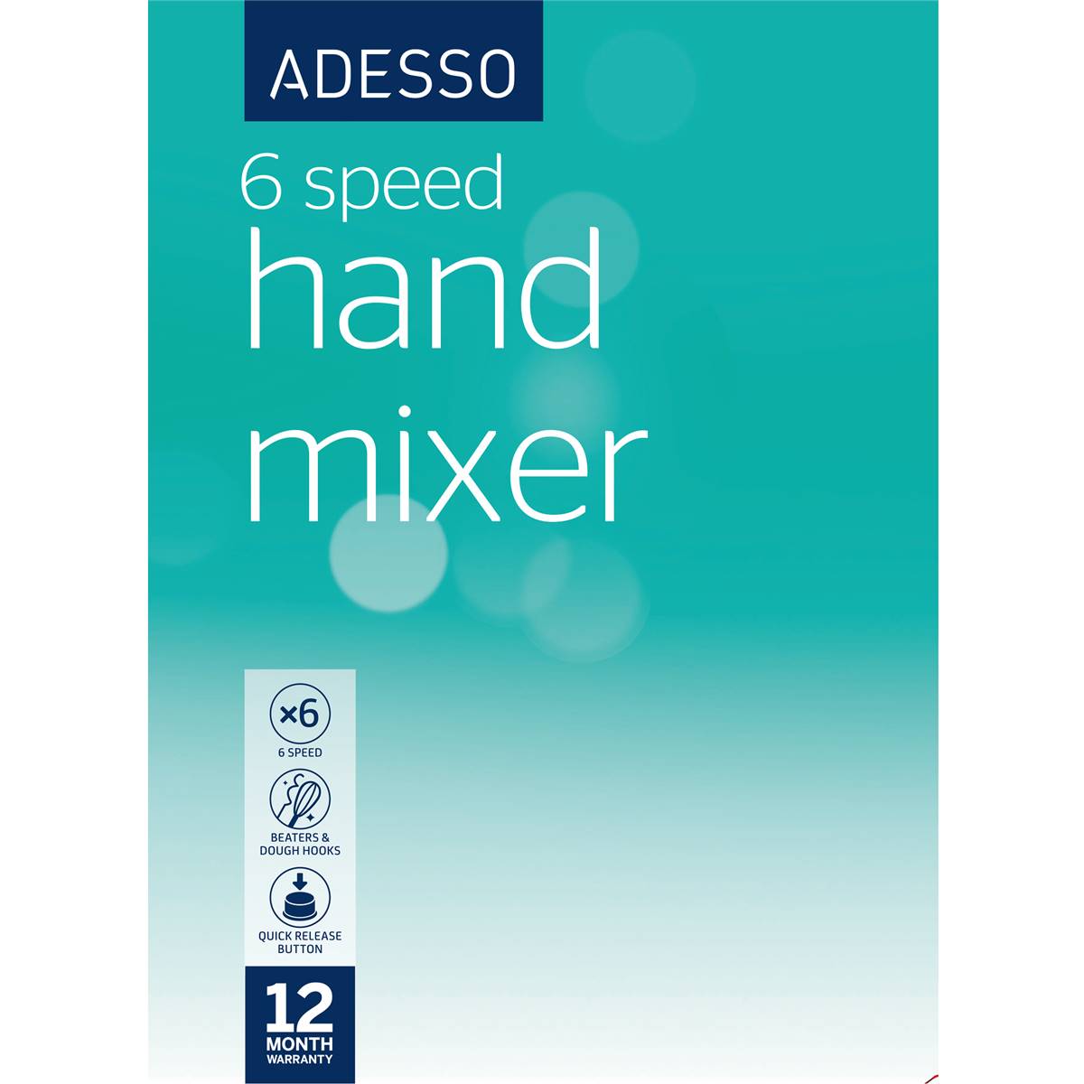 Adesso 6 Speed Hand Mixer Each Woolworths