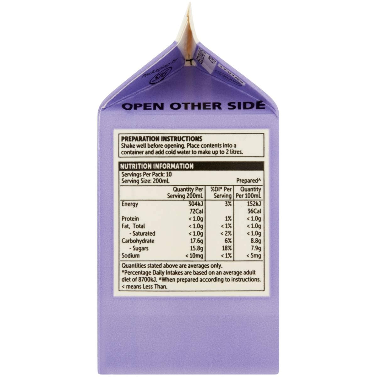 Woolworths Orange & Passionfruit Concentrate 500ml Woolworths