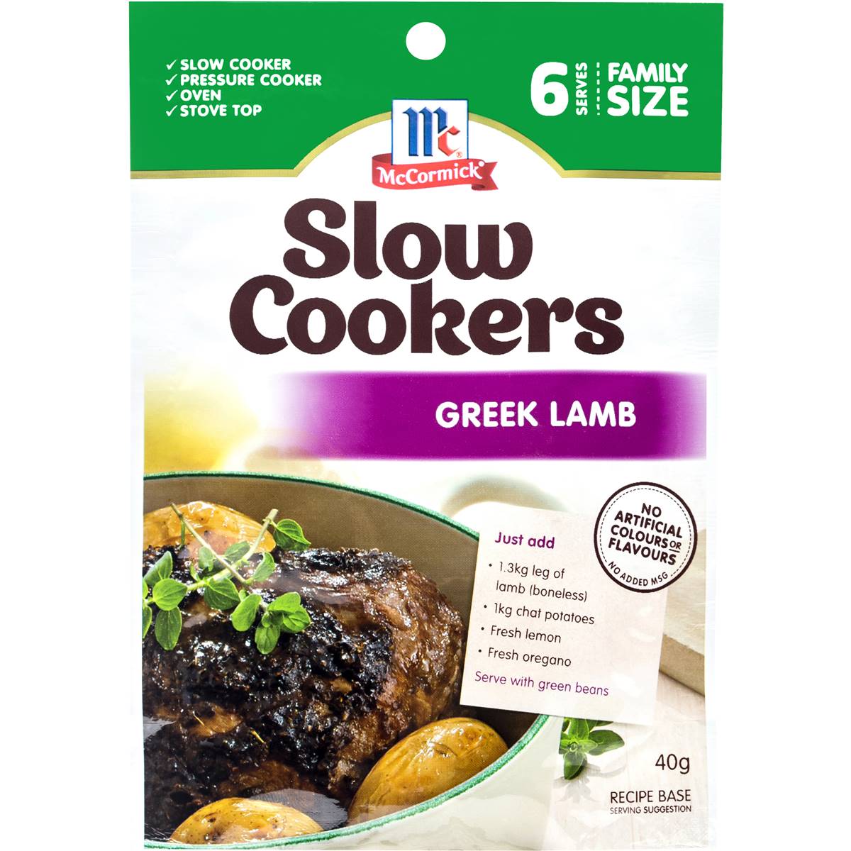 Mccormicks Slow Cookers Greek Lamb 40g Woolworths
