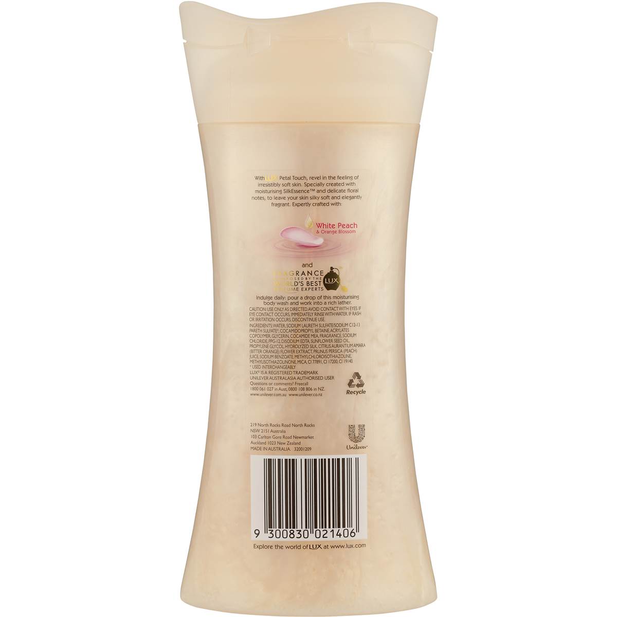 Lux Moisturising Body Wash Pink Petal Touch 400ml Woolworths
