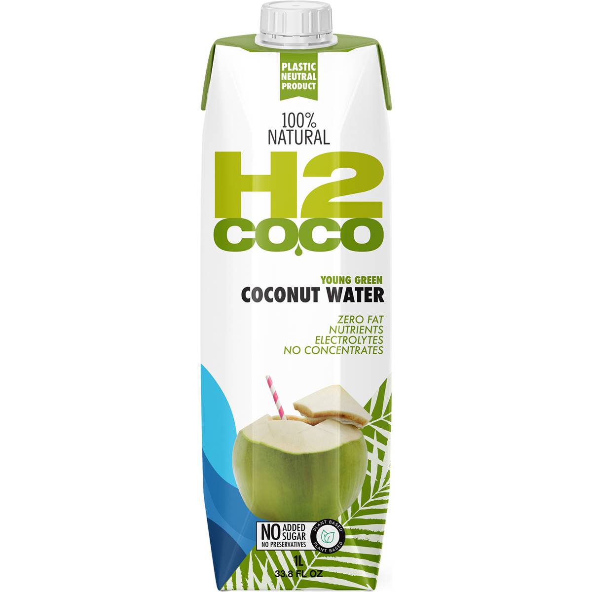 H2coco 100% Natural Pure Coconut Water