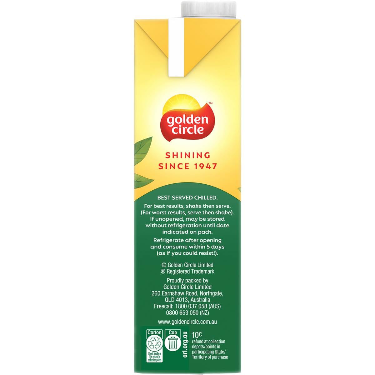 Golden Circle Fruit Drinks Apricot Nectar 1l Woolworths