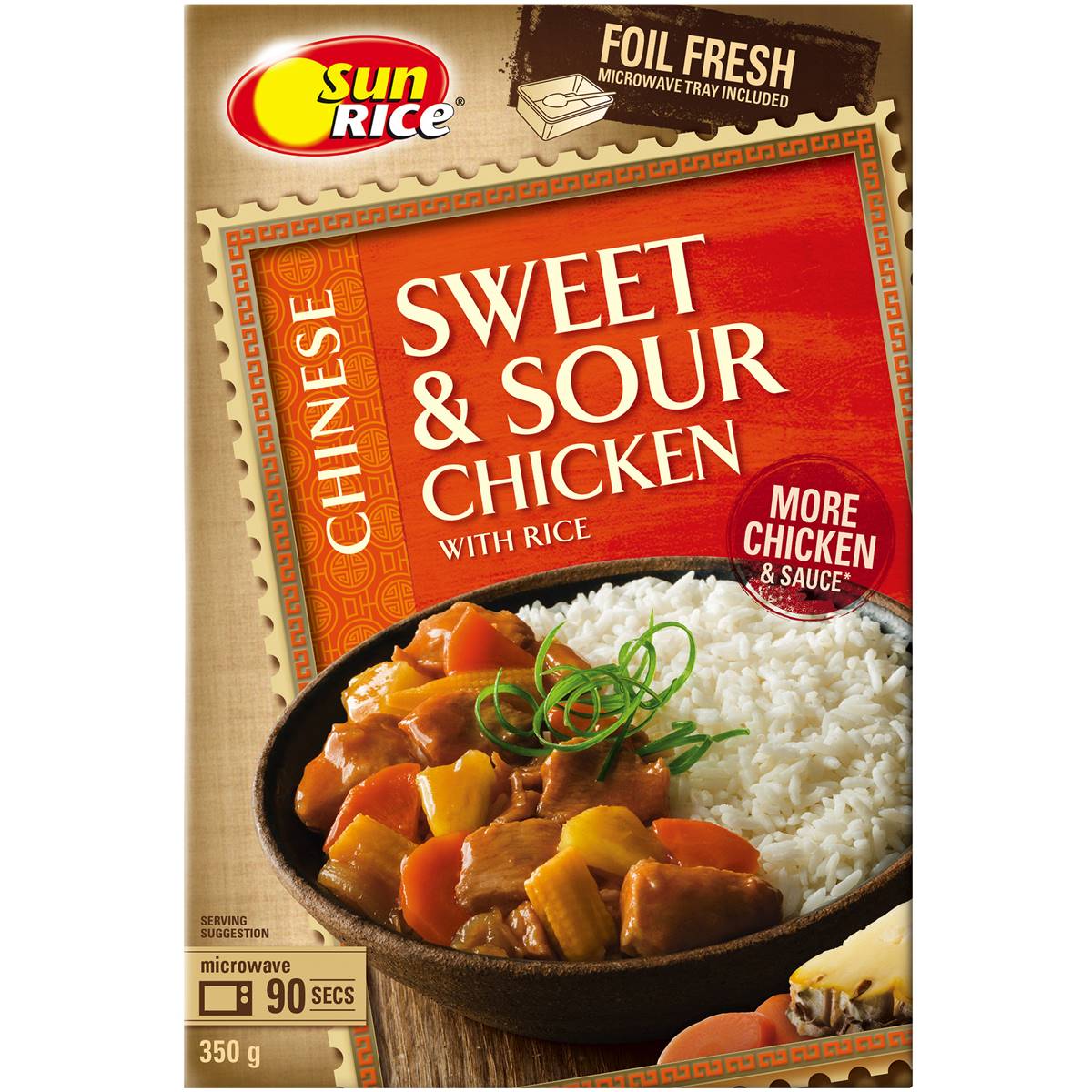 Sunrice Chinese Sweet And Sour Chicken With Rice 350g Woolworths