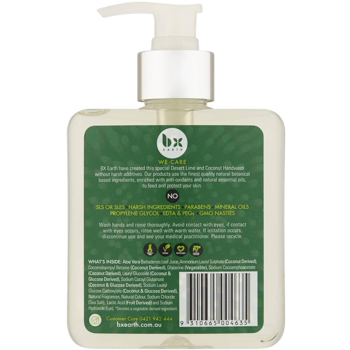 Bx Earth Antibacterial Handwash Desert Lime Coconut 300ml Woolworths bx-earth-antibacterial-handwash-desert-lime-coconut-300ml-woolworths