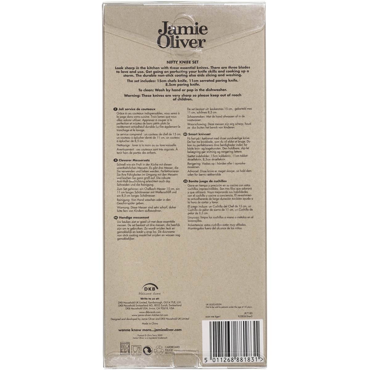 Jamie Oliver Knife Set 3 Piece Woolworths