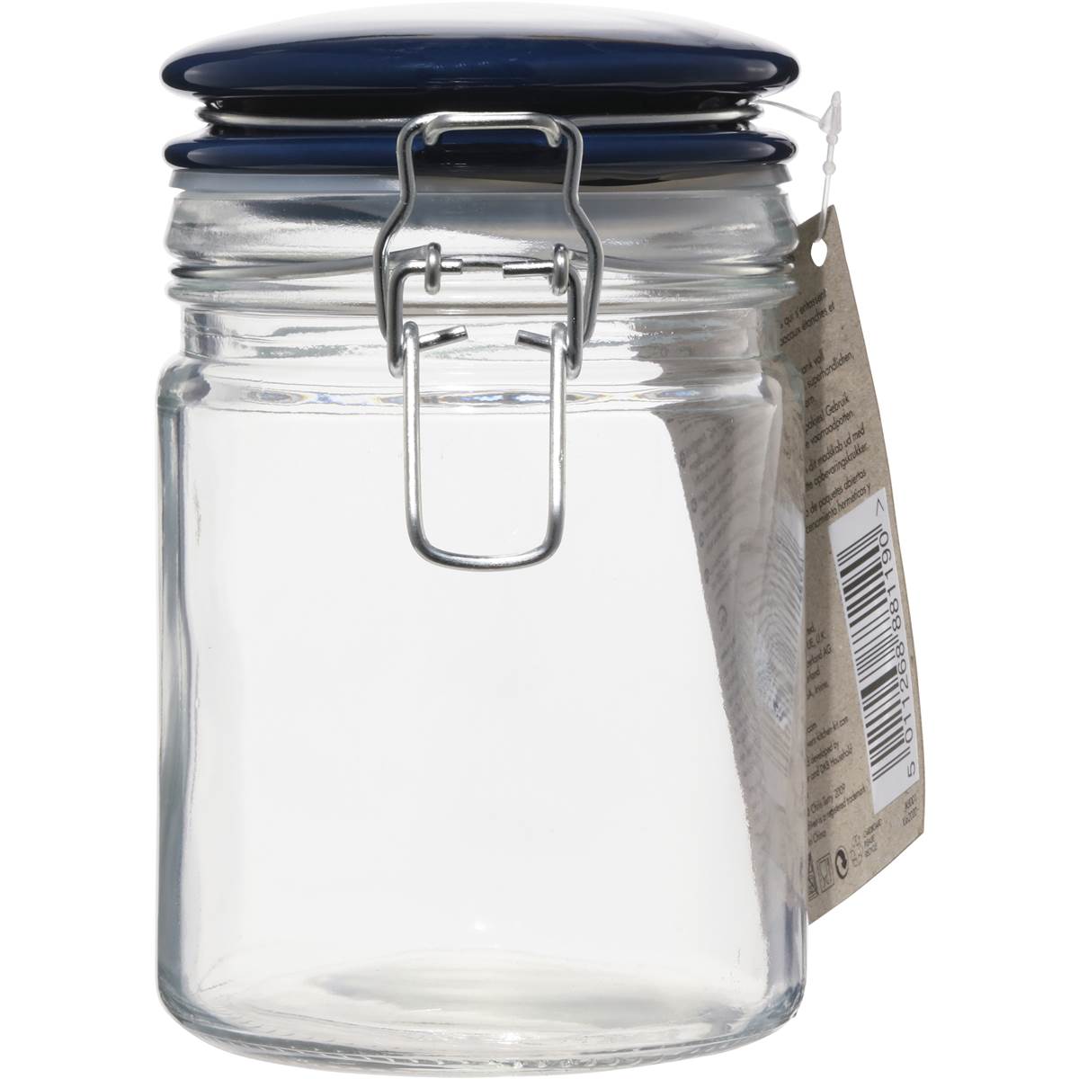 Jamie Oliver Small Pop Jar Blue Lid Each Woolworths