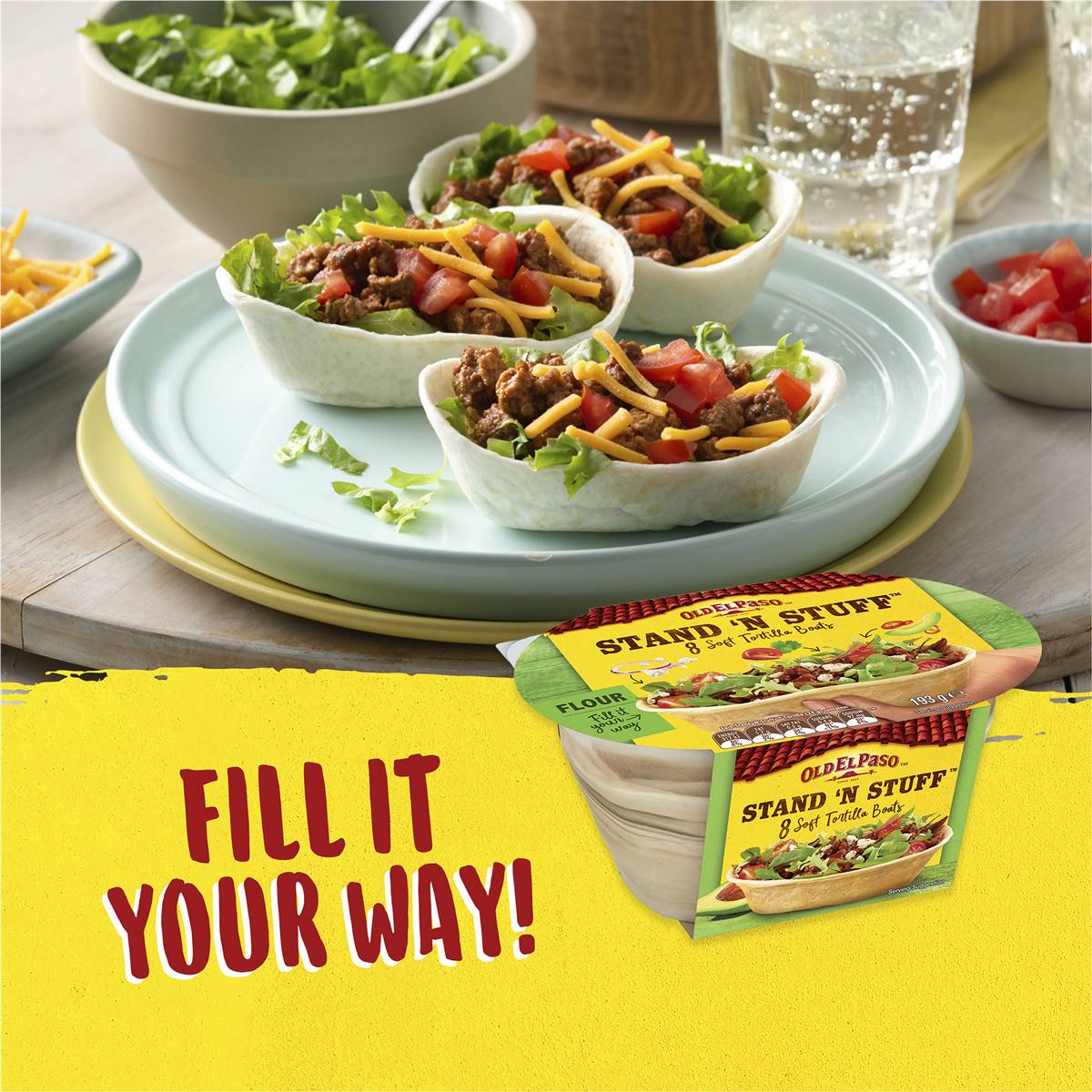 Old El Paso Stand N Stuff Soft Tortilla Boats 8 Pack 193g - View #5