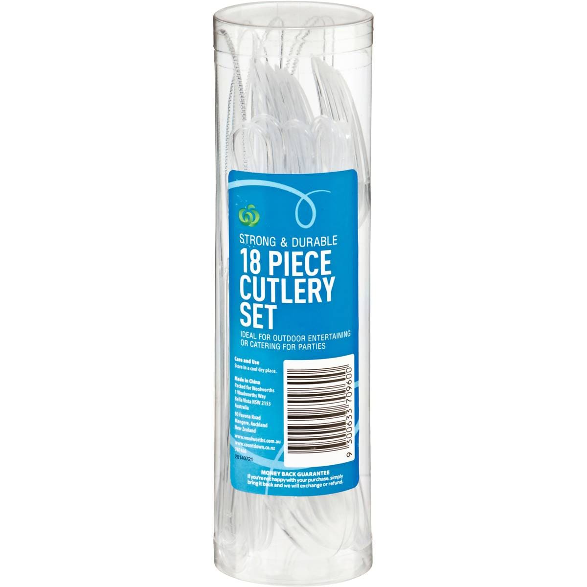 Select Cutlery Clear 18 Pack Woolworths