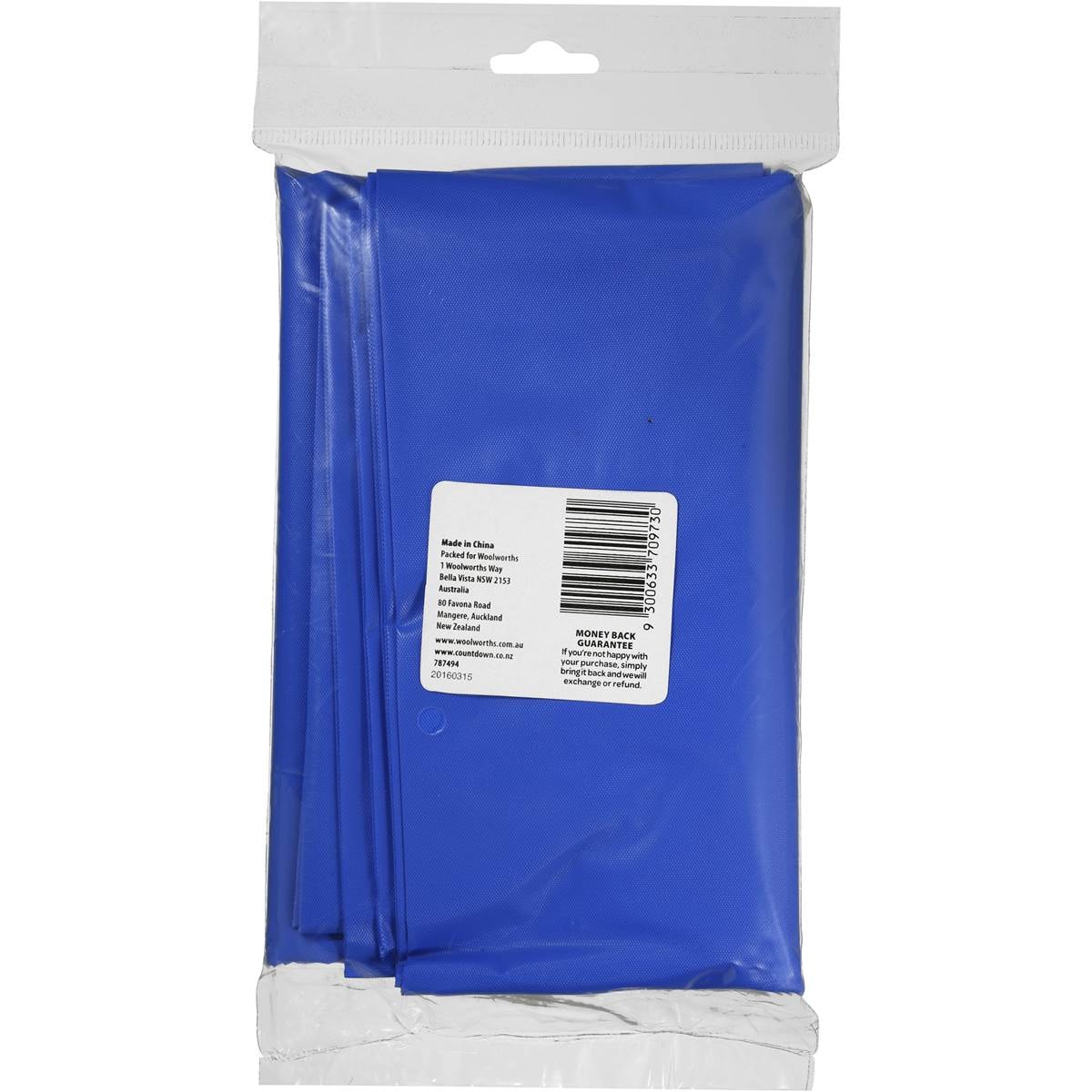 Woolworths Plastic Table Cover Coloured Each Woolworths