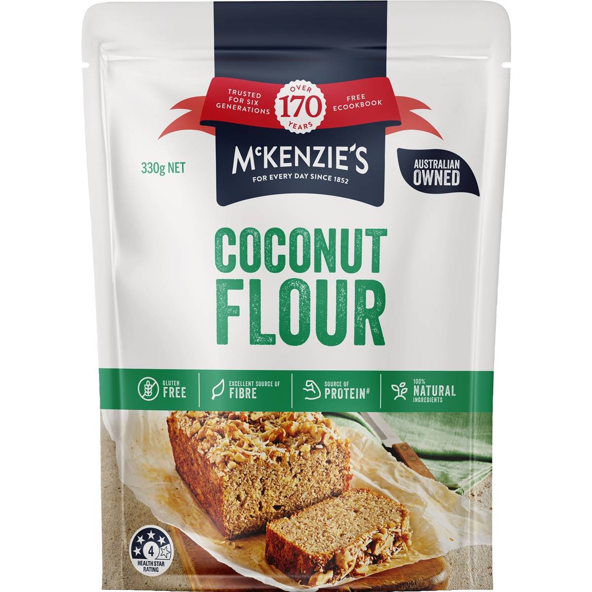 Mckenzie's Coconut Flour 330g Woolworths