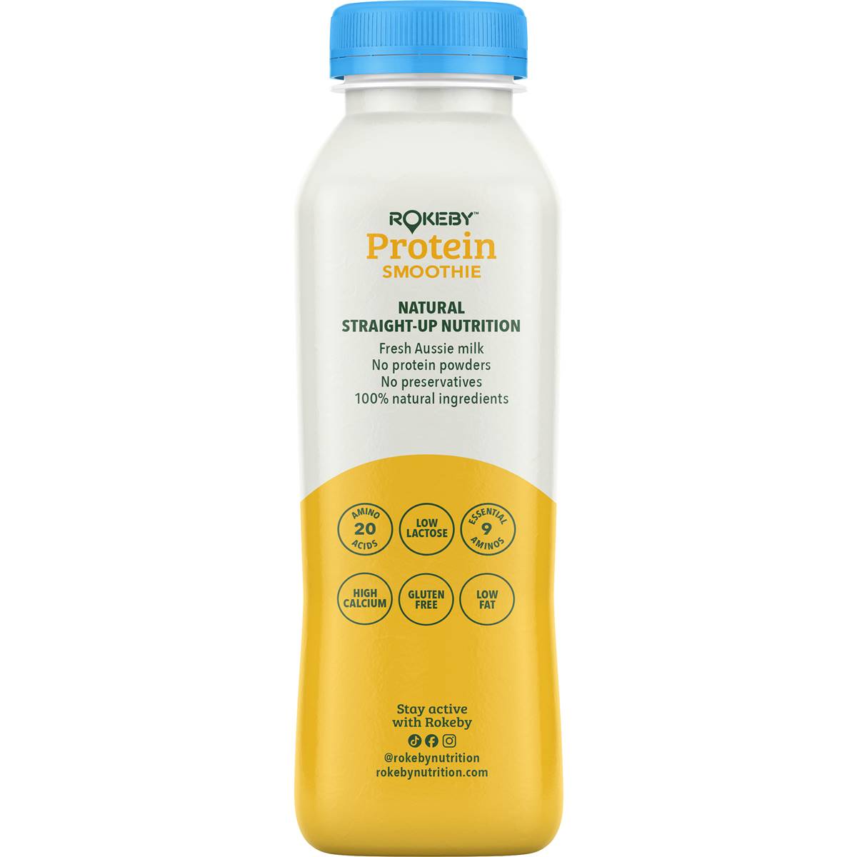 Rokeby Farms Protein Smoothie Banana Honey Cinnamon 425ml Woolworths