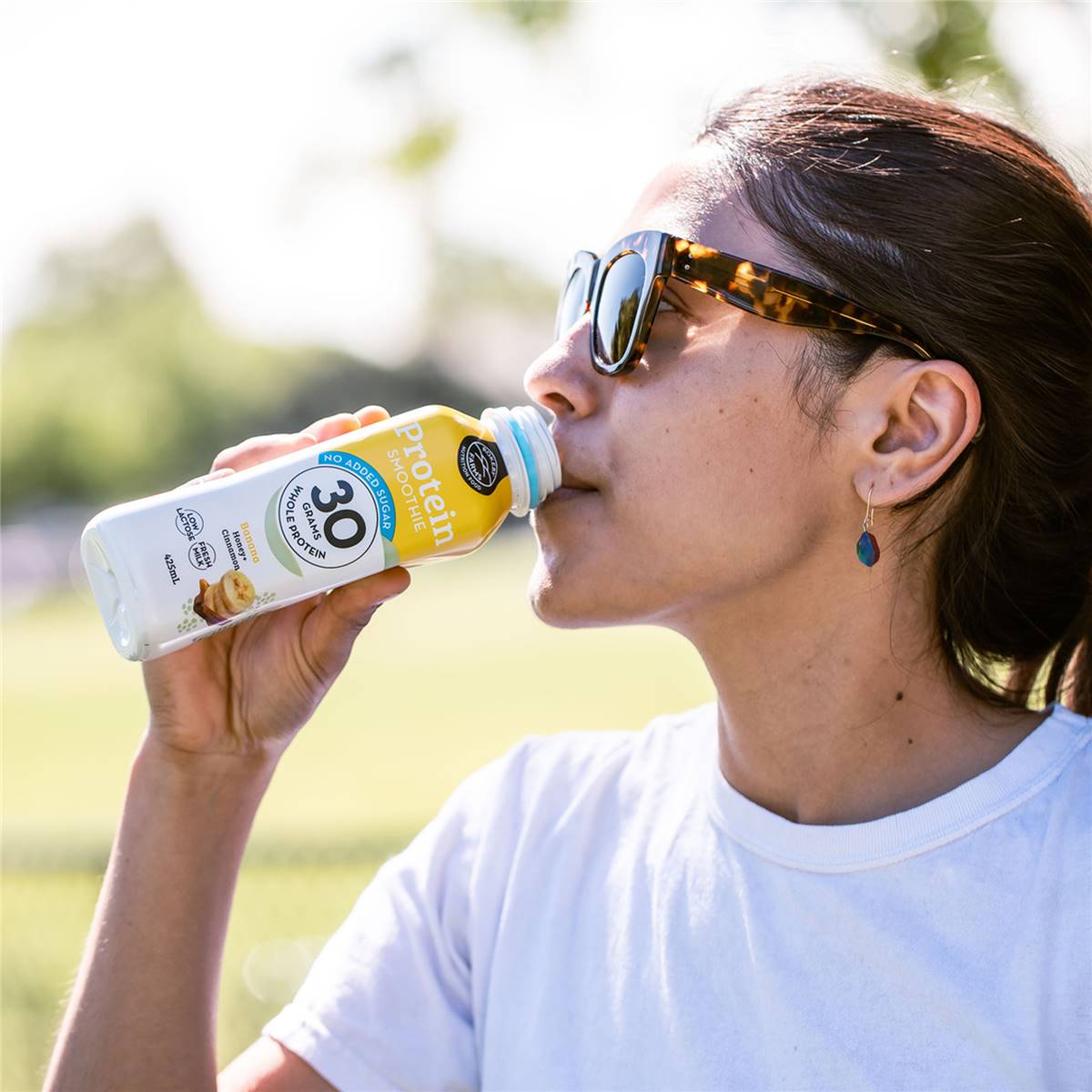 Rokeby Farms Protein Smoothie Banana Honey Cinnamon 425ml Woolworths