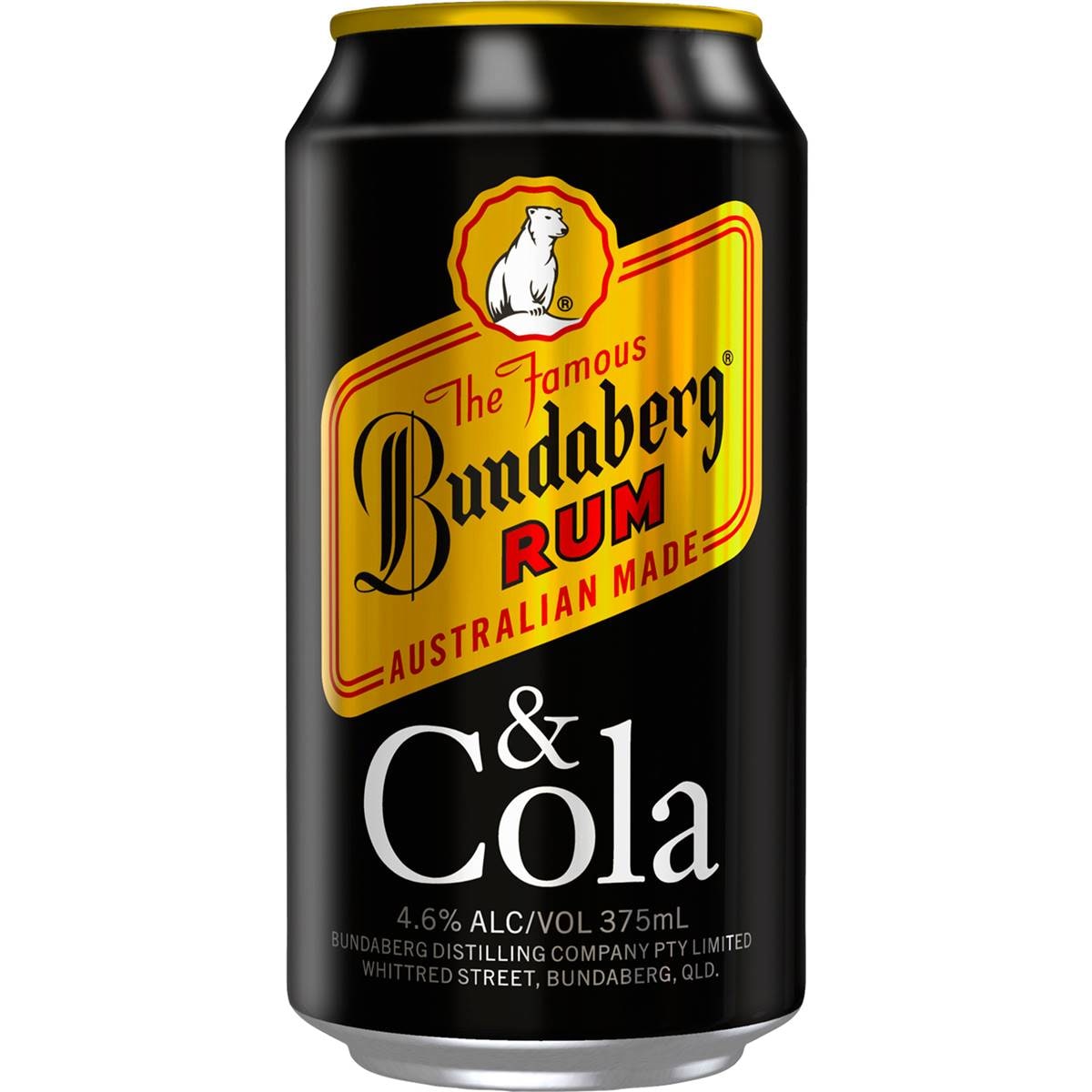 Bundaberg Rum & Cola Retro Cube 24x375ml Woolworths