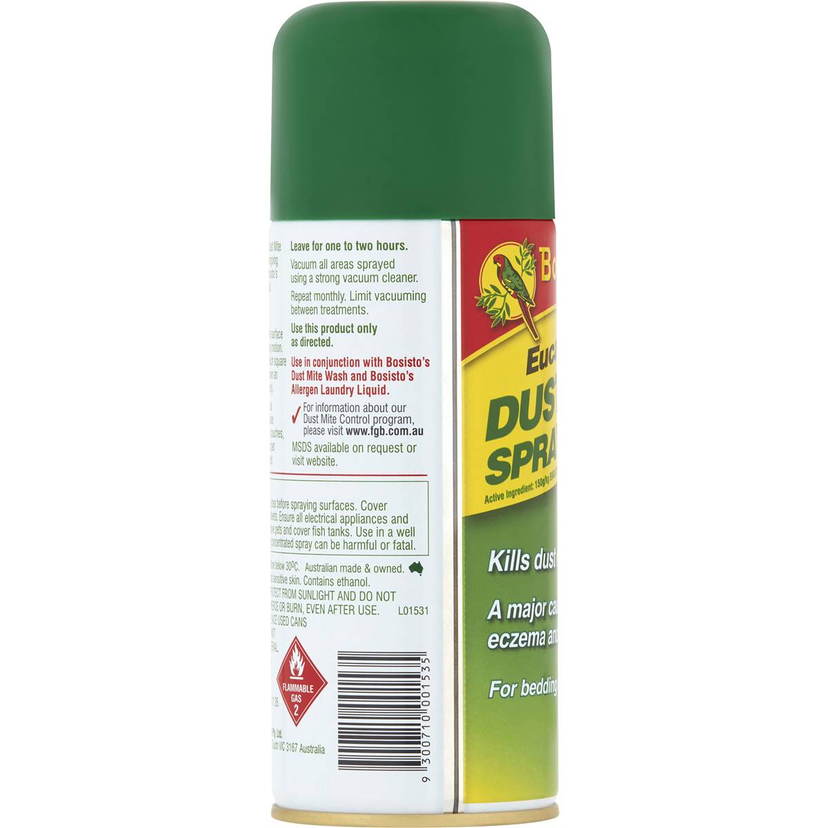 Bosistos Insect Spray Dust Mites Eucalyptus 200g Woolworths