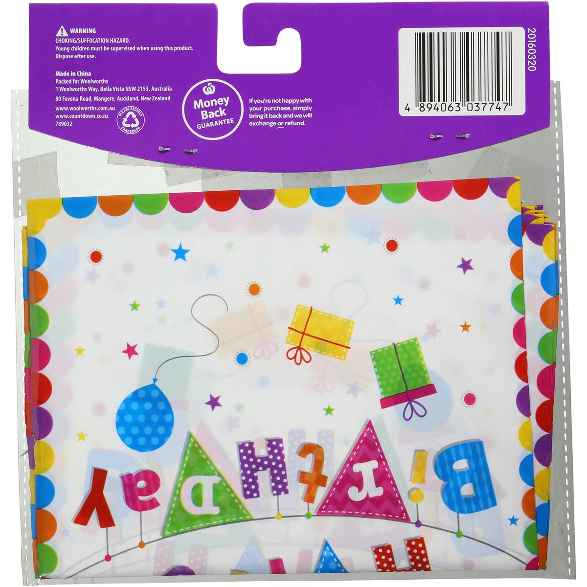 Woolworths Party Loot Bags Happy Birthday 10 Pack Woolworths