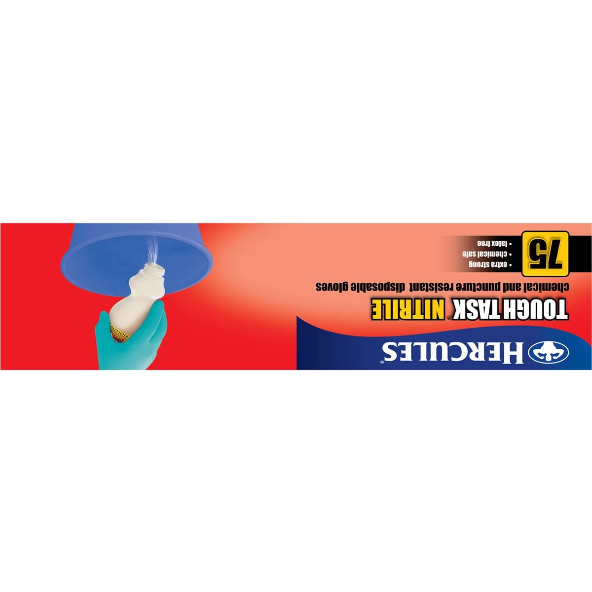 Hercules Gloves Tough Task Nitrile 75 Pack Woolworths