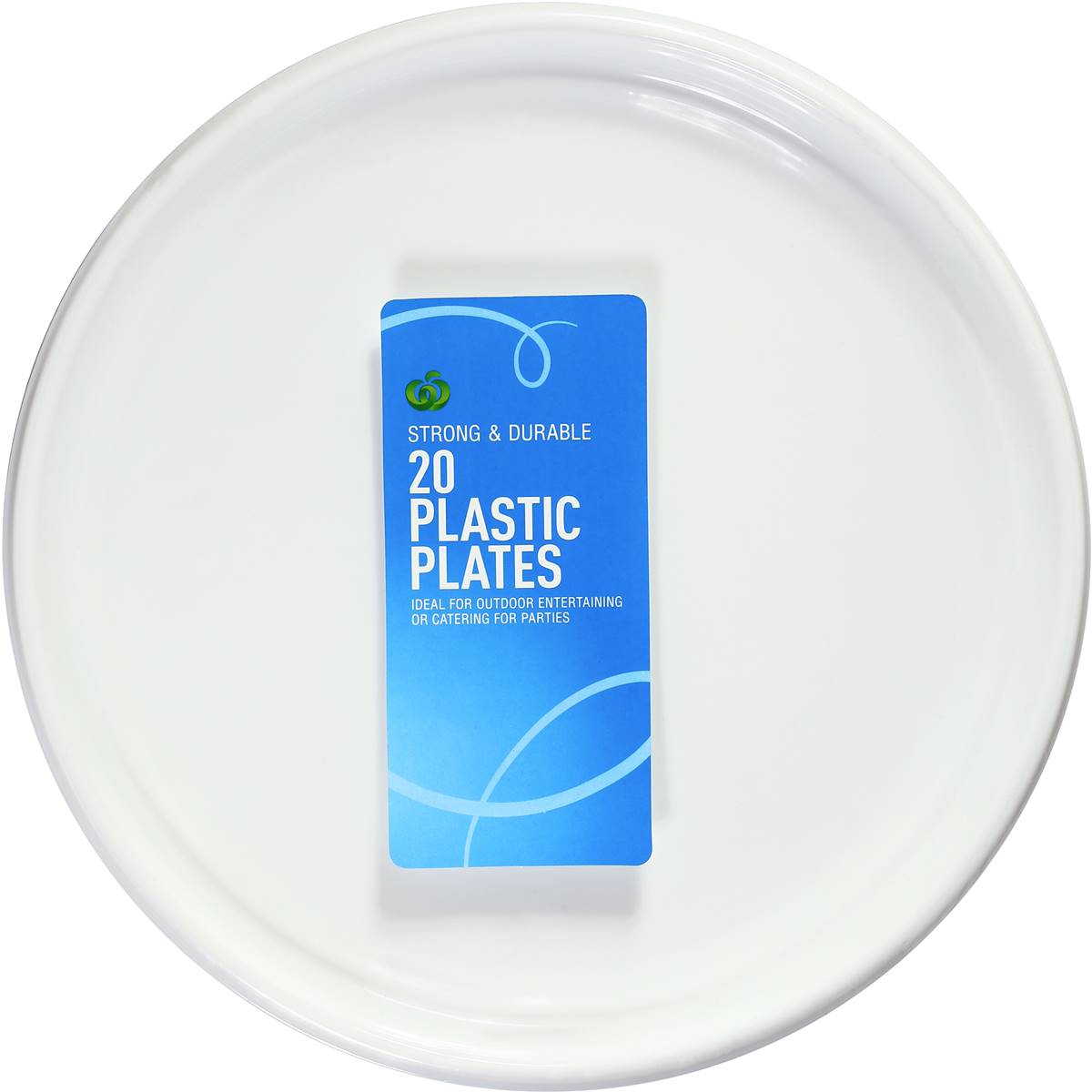 Select Plates Plastic White 20 Pack Woolworths