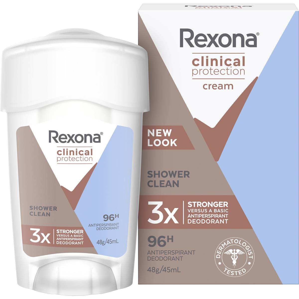 Rexona Clinical Protection Shower Clean Antiperspirant 45Ml