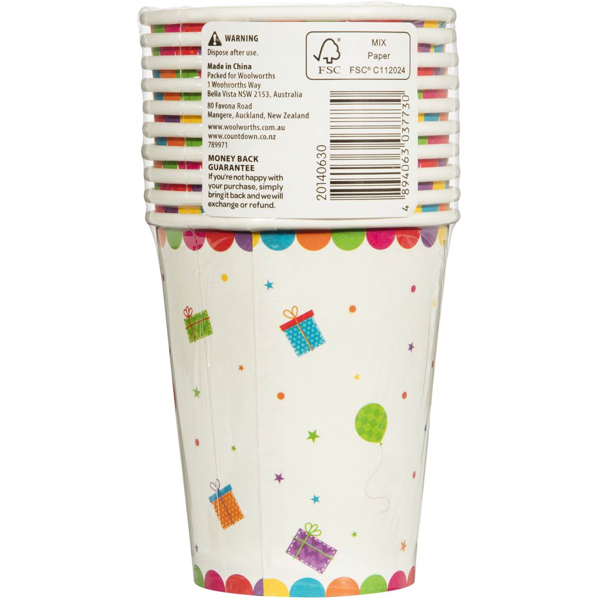 Woolworths Party Entertaining Paper Cups 10 Pack Woolworths