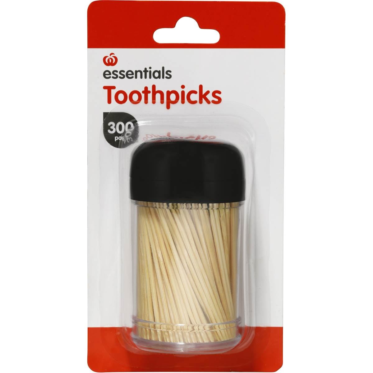 Woolworths Essentials Toothpicks With Holder 300pc Woolworths