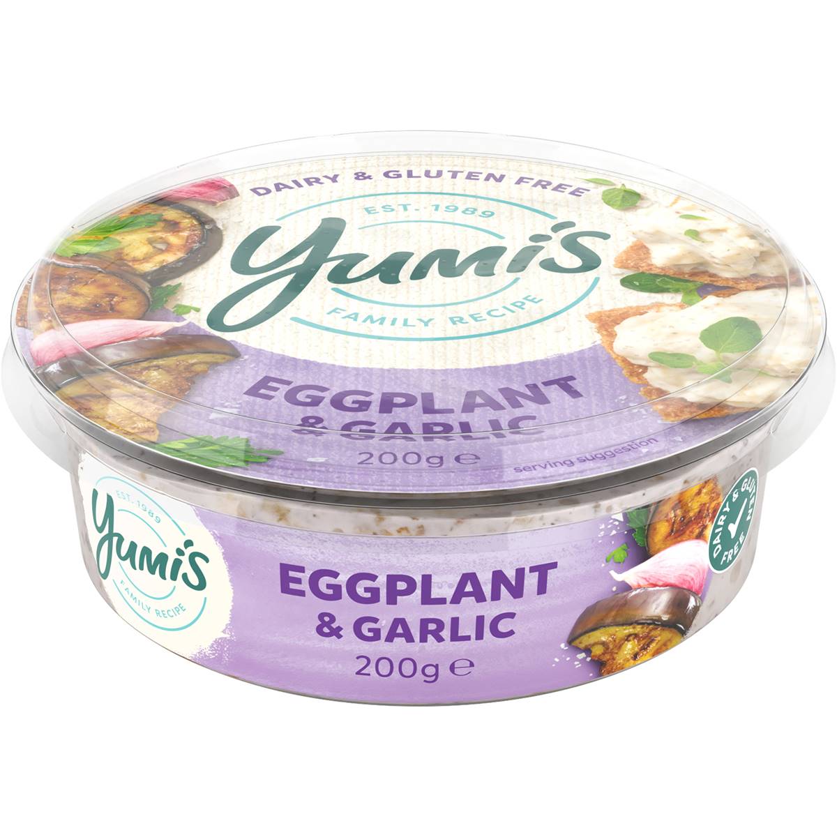 Yumi's Dips Eggplant & Garlic 200g Woolworths