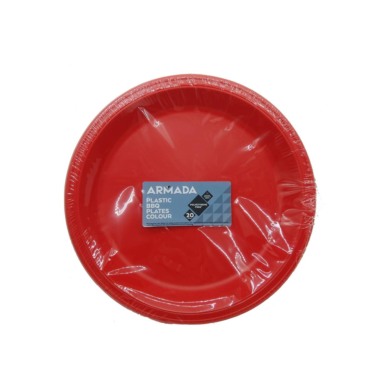 Woolworths Plastic Plates Large Mixed Colour 20pk Woolworths