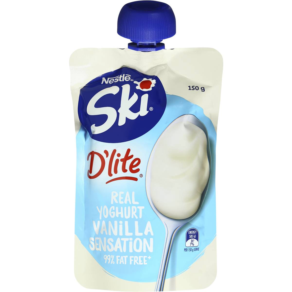 Ski D'lite Squeezie Vanilla Yoghurt 150g Woolworths