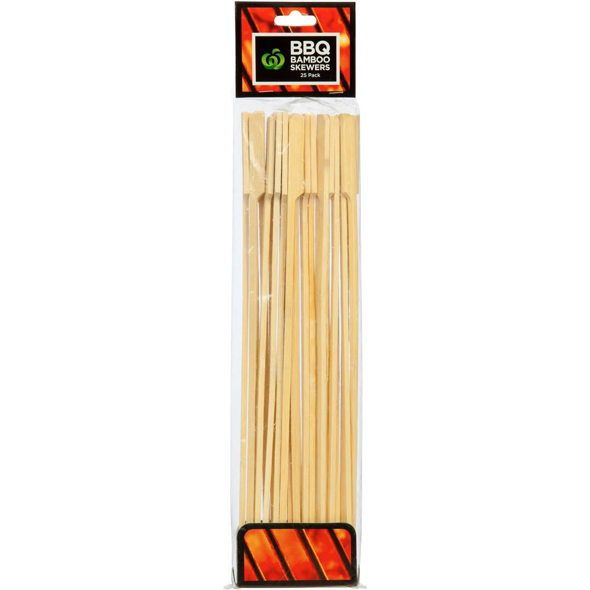 Woolworths Bbq Accessory Skewers Bamboo 30cm 25 Pack Woolworths