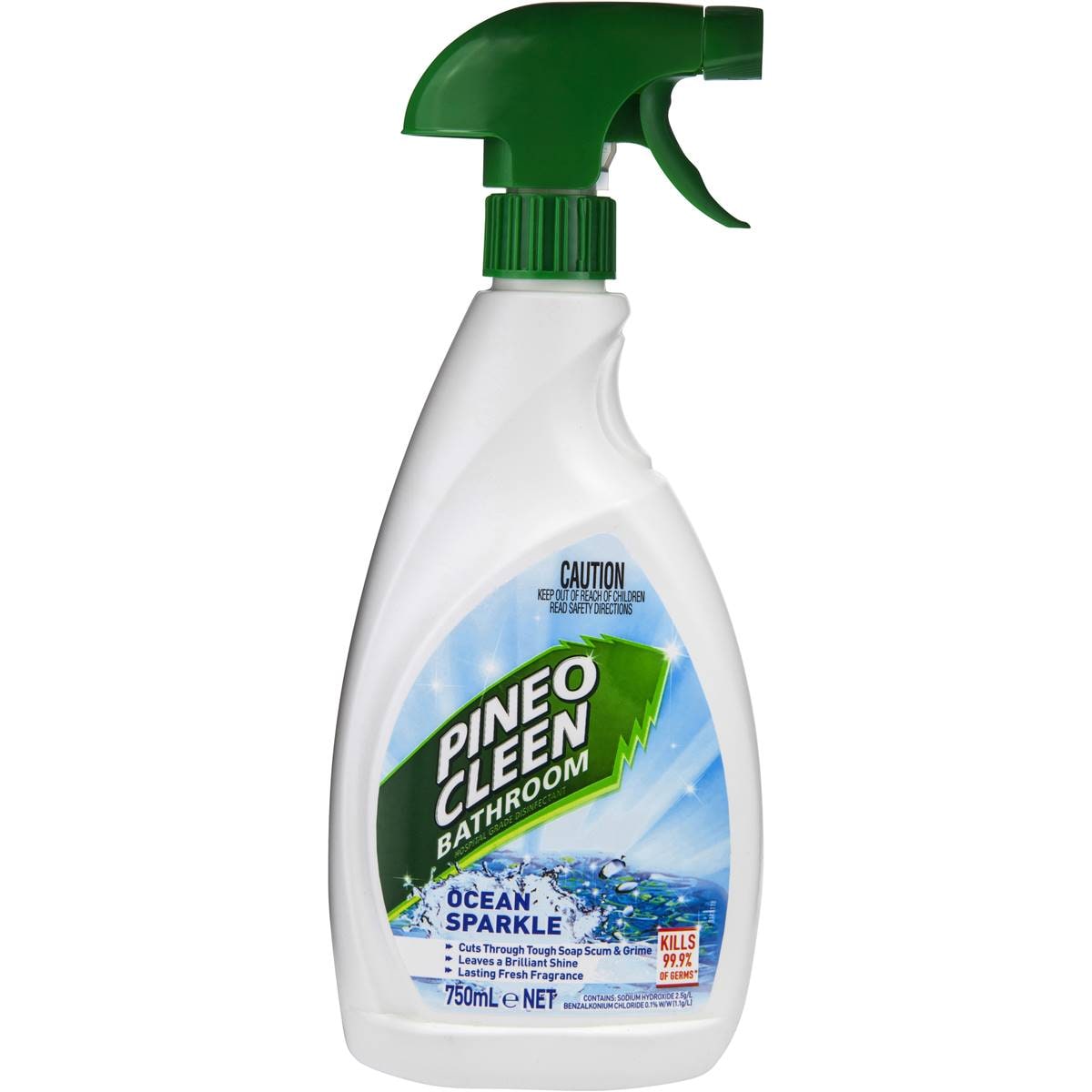 Pine O Cleen Disinfectant Bathroom Ocean Sparkle 750ml Woolworths