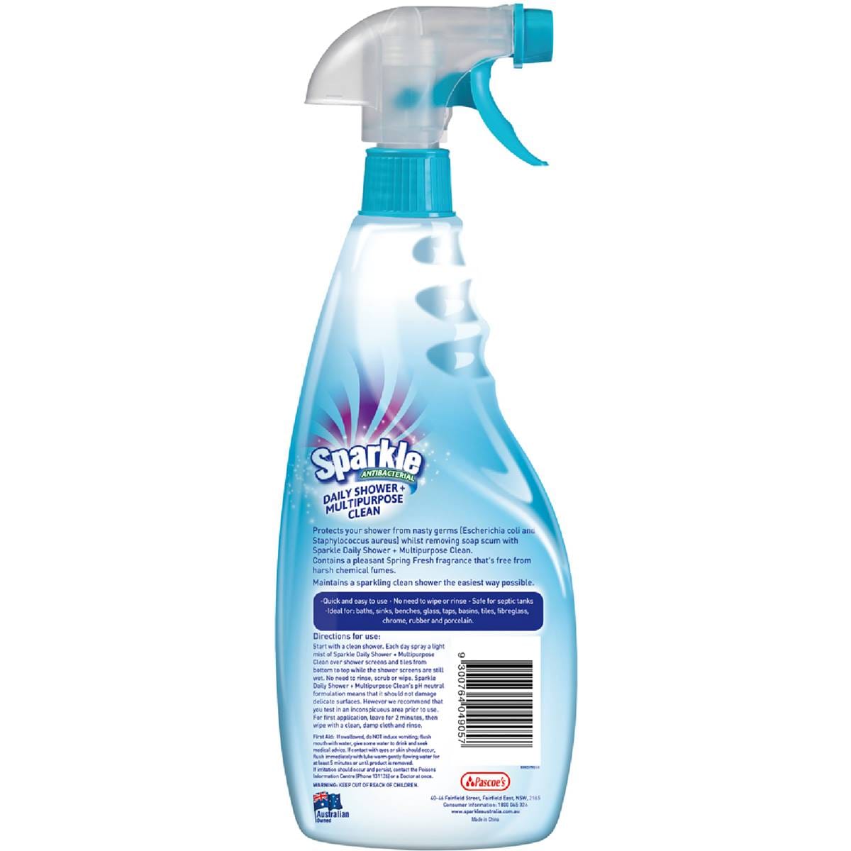 Sparkle Daily Shower Cleaner Spring Fresh 750ml Woolworths