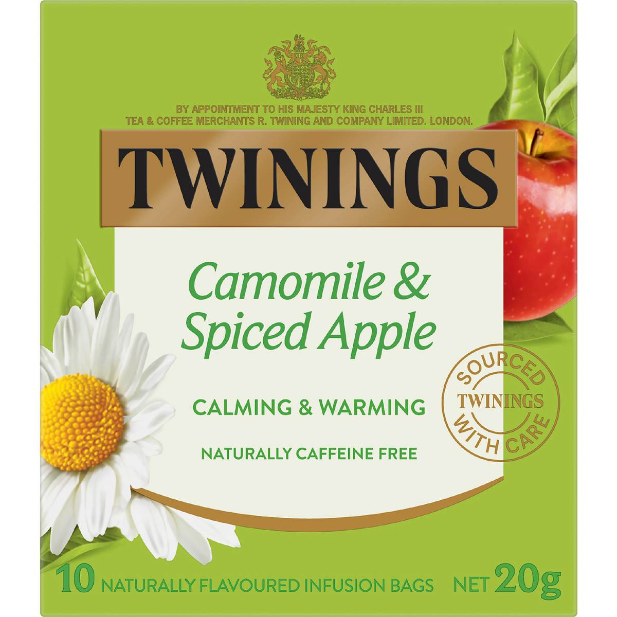 Twinings Camomile & Spiced Apple Tea Bags 10 Pack Woolworths