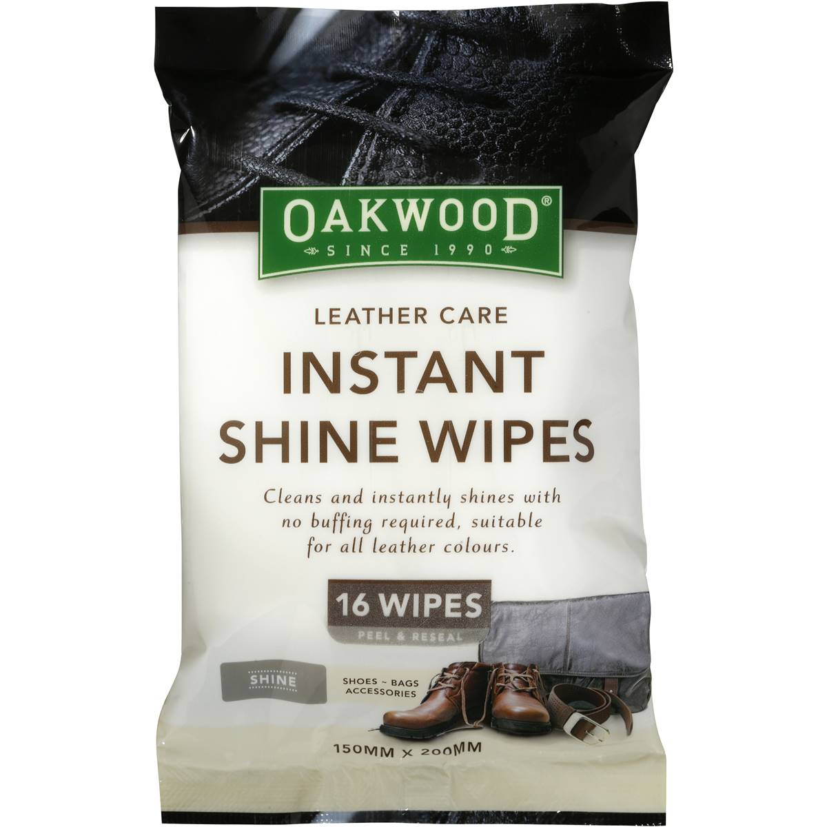 Oakwood Leather Wipes 16 Pack Woolworths
