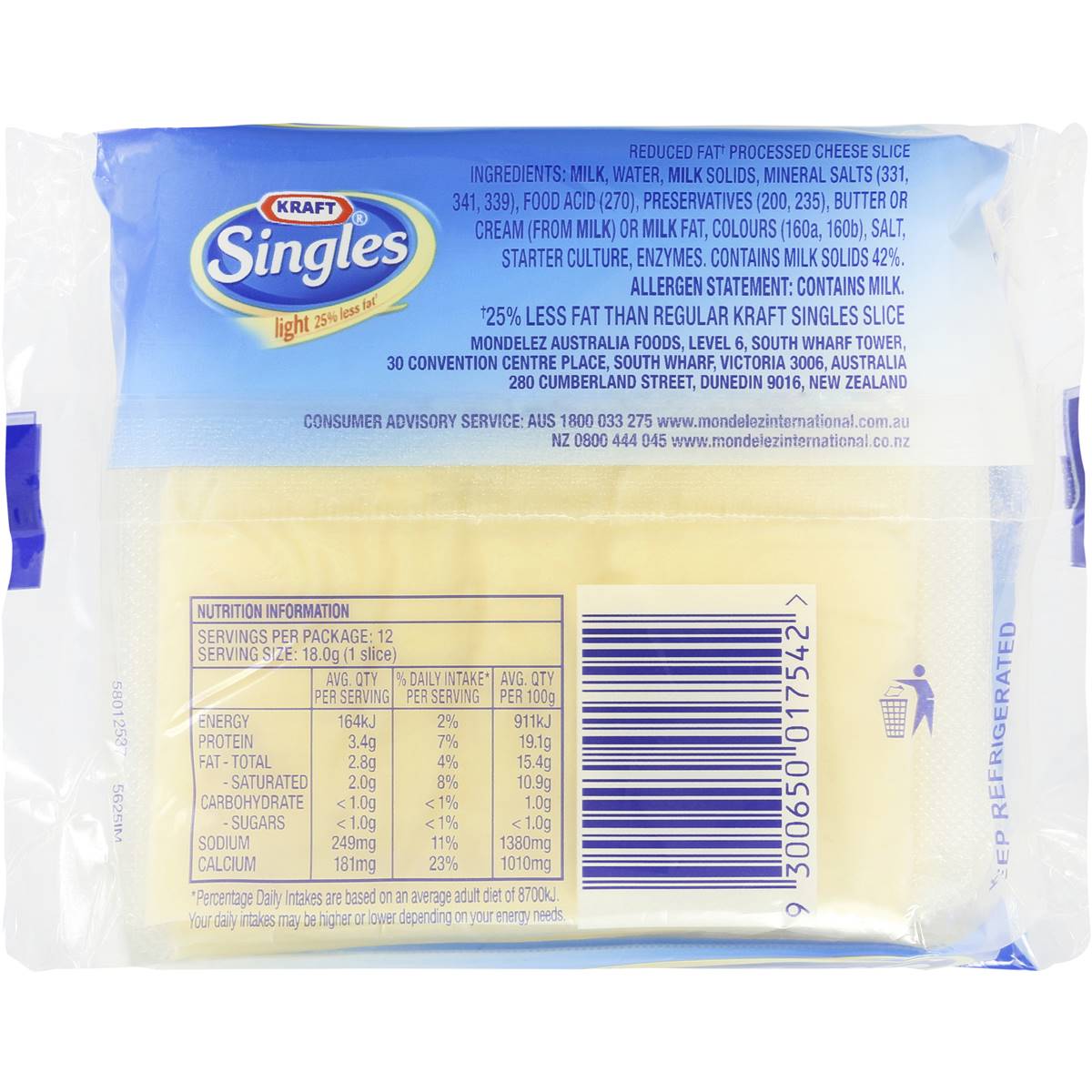 Kraft Cheese Slices Nutrition Label Juleteagyd