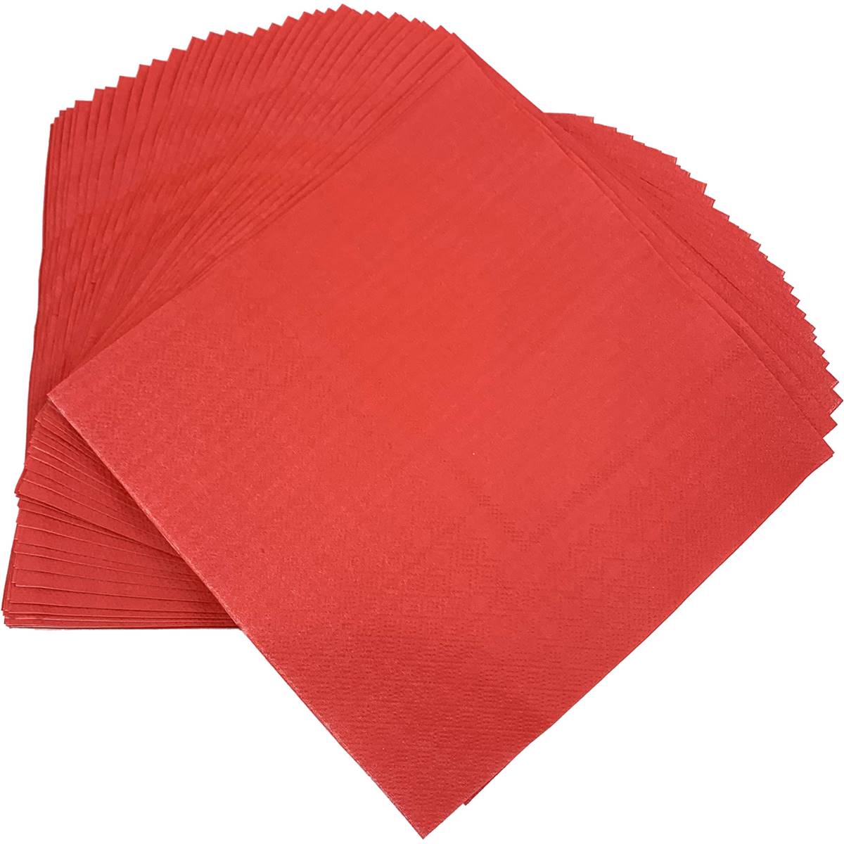 Woolworths Dinner Serviettes Red 2 Ply 50 Pack | Woolworths