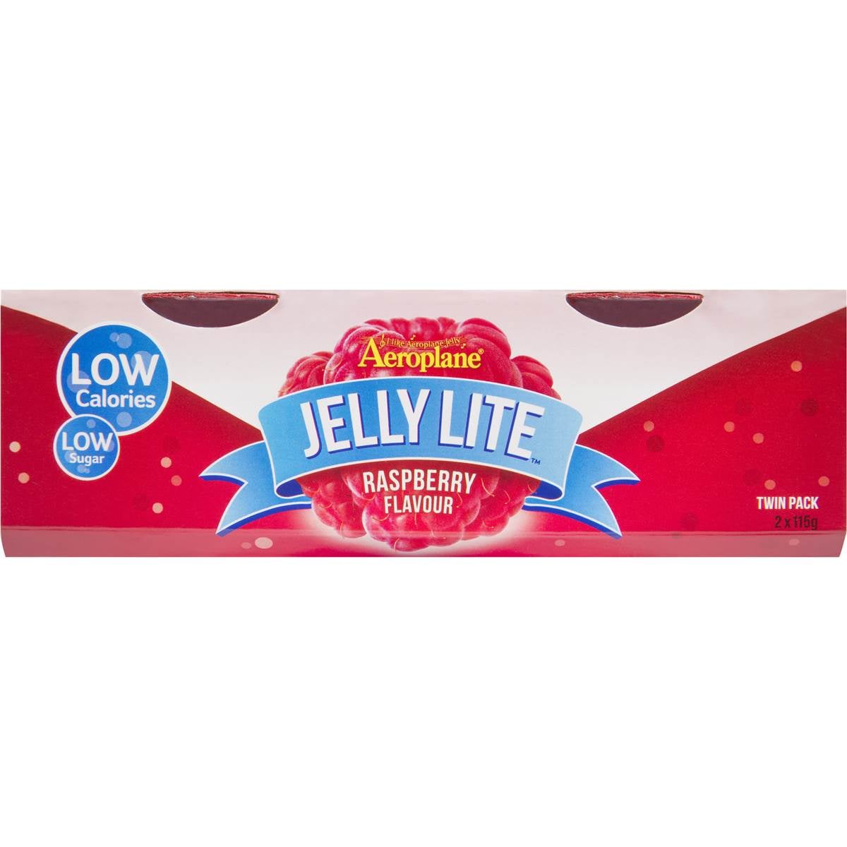 Aeroplane Ready To Eat Jelly Lite Raspberry 2 Pack Woolworths
