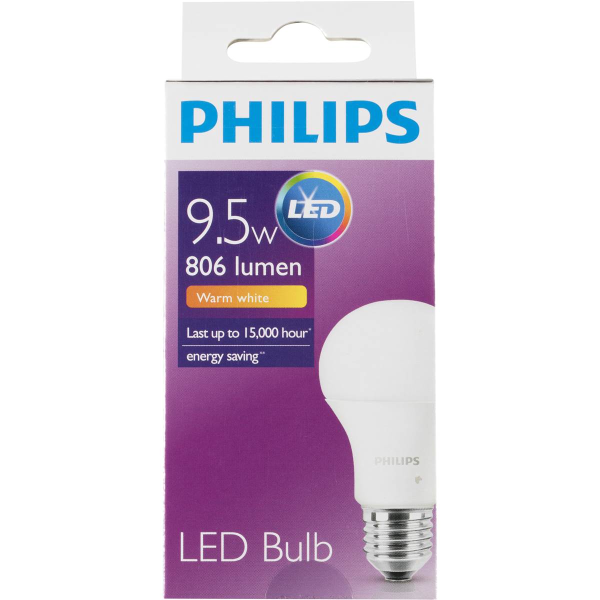 Philips Led 806 Lumen Light Bulb Warm White each Woolworths