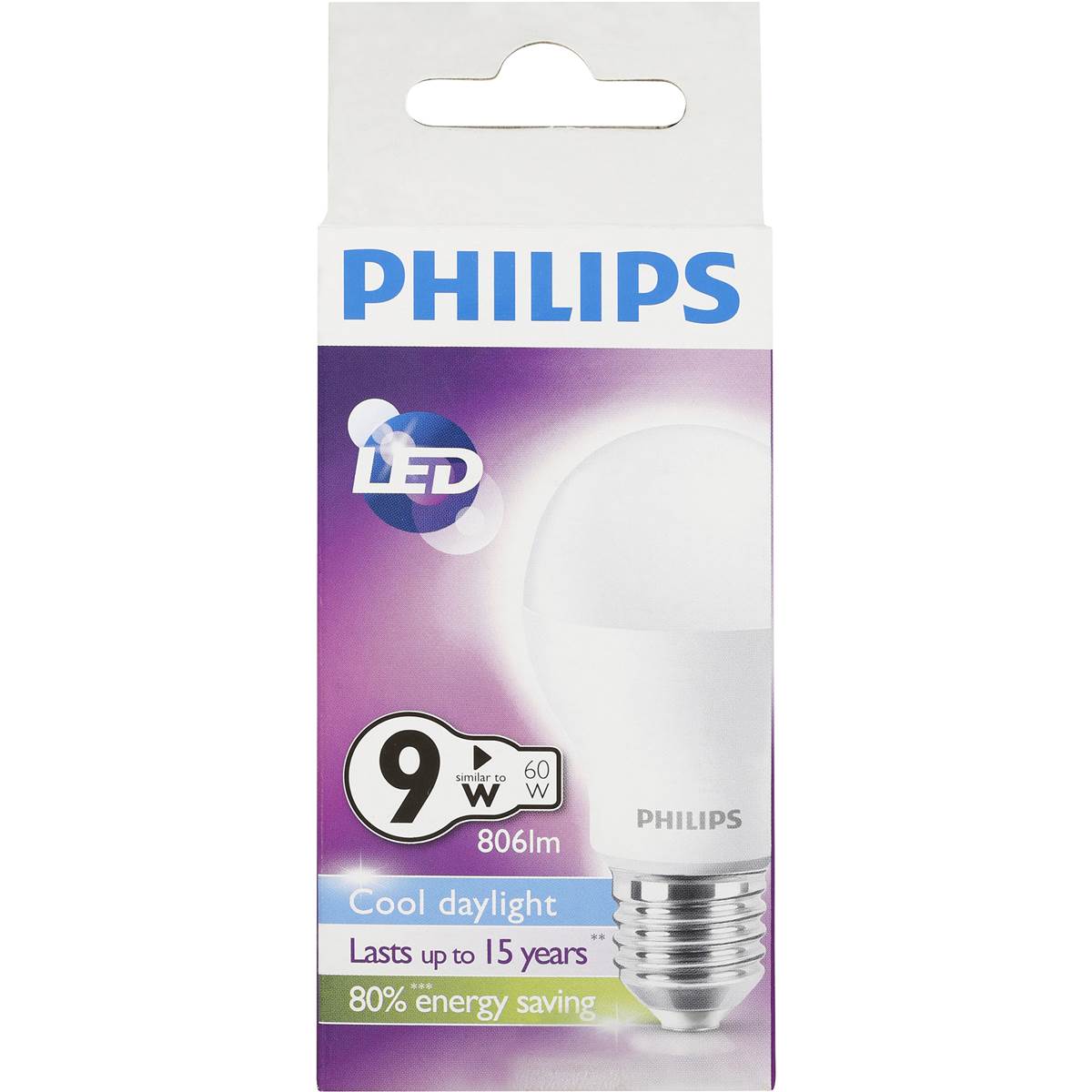 Philips Led Globe Cool Daylight 806 Lumen Es Base each Woolworths