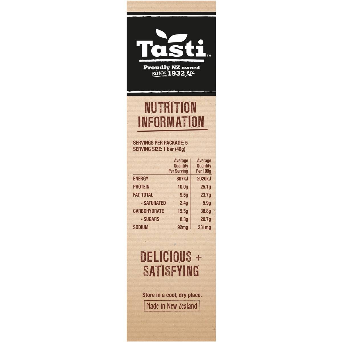 Tasti Protein Bar Chocolate & Cranberry 5 Pack Woolworths