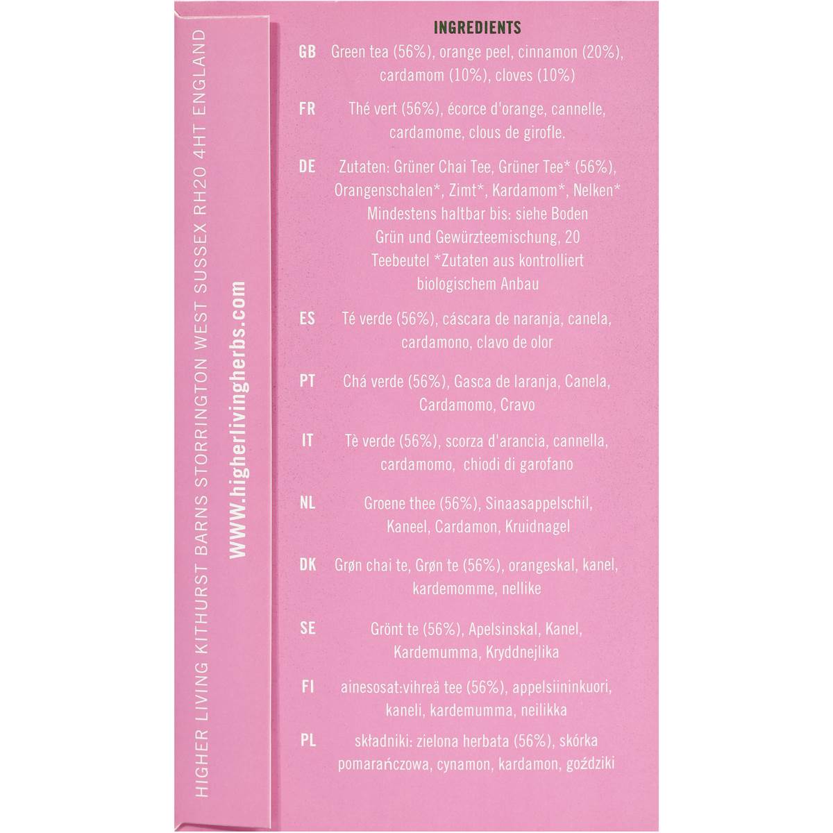 Higher Living Chai Green Tea Woolworths