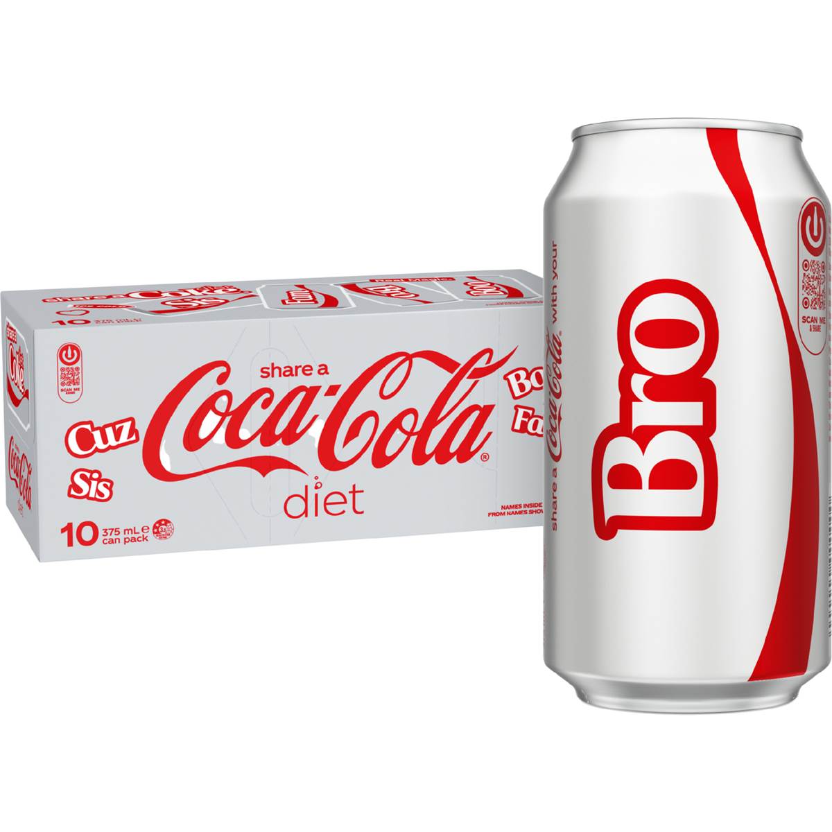 Coca - Cola Diet Soft Drink Multipack Cans 